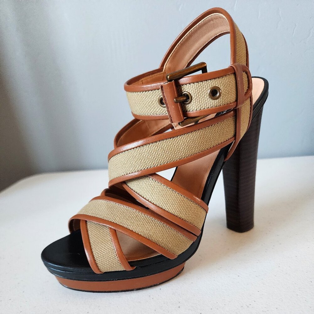 Ann Taylor Platform Sandals "Euc" - image 1